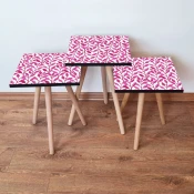 Hanah Home Set klub stocica 3Shp176, 3 komada, Šarena