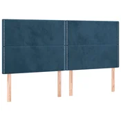 vidaXL vidaXL Posteljno vzglavje 4 kosa temno moder 100x5x78/88 cm žamet, (20932613)