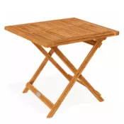 Lesena odlagalna mizica ALEK, 70x70x73cm, rjava Casaria