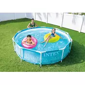 Vrtni bazen INTEX Beachside Metal Frame 305 x 76 cm s kartonskom pumpom