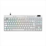Logitech G mehanicka tastatura PRO X RAPID bela, TKL, LIGHTSYNC RGB, taktilna magnetna, 920-013242
