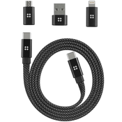Edizard Magnetni Tip - C kabel 240W - 1 m – Črna KP36774