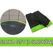 Zaščitna mreža za trampolin 12FT - 8 stebrov zelena