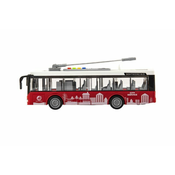 Teddies Avtobus/voziček na vztrajniku 28 cm