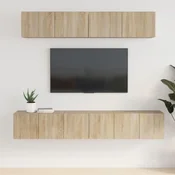 vidaXL vidaXL Komplet TV omaric 5-delni sonoma hrast inženirski les, (20734825)