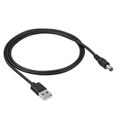 Akyga AK-DC-01 USB DC napajalni kabel 5,5 x 2,1 mm polnilni kabel 80 cm