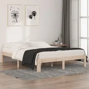 shumee vidaXL Posteljni okvir iz masivnega lesa 150x200 cm