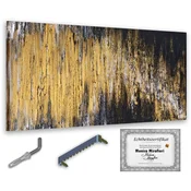 shumee Monica Mirafiori I 100 % ROČNO POSLIKANA I Avantgardna slika 140x70cm | Ročno poslikana slika | Akrilna slika | Zelo velika akrilna slika I Moderna umetnost I Umetniške slike