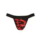 Muške sexy tange Savage Jock Strap, Crno-crvene