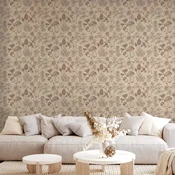 Tapeta - Beige mushrooms and herbs 50x1000