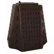 Prosperplast Vrtni kompostnik BIOCOMPO 900 l, črn, plastičen, brez dna