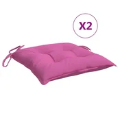 vidaXL vidaXL Blazine za stole 2 kosa roza 40x40x7 cm blago, (21061188)
