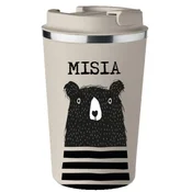 shumee Vrhunska termo skodelica z vzorcem medvedka za kavo ali čaj 350 ml KT_073