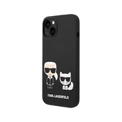 Karl Lagerfeld Choupette maskica za iPhone 14 Plus, silikonsk, crna (KLHCP14MSSKCK)