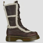 Dr. Martens Buzz Lace WL High Leg Boot Dark Brown Kostanjeva