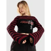 Vitriol Scarlet ženska majica z dolgimi rokavi black