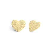COACH Uhani Signature Quilted Heart zlata