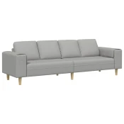 Kauc za dnevni boravak Oblacnosiva 250 x 77 x 76 cm Poliester