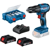 Bosch Akumulatorska vibraciona bušilica - odvrtac GSB 185-Li, 18V, 2x2,0Ah + 82-delni set pribora u koferu 0615990N2P