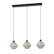 Eglo 44001 - Luster na sajli MIDSUMER 3xE27/40W/230V krem