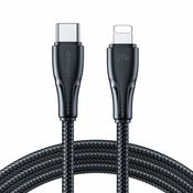 USB-C v Lightning kabel Joyroom Nylon 20W - 1.2 m - črn