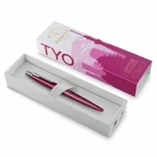 Olovka kemijska Parker Jotter, Global Icon Tokyo, roza, vrh medium, plava tinta