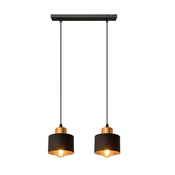 Luster na sajli EDISON 2xE27/60W/230V