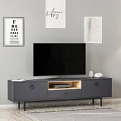 Hanah Home TV Komoda Naturel, 180x48x35 cm, Antracit