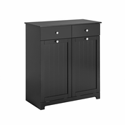 SoBuy SoBuy kopalniška omarica za shranjevanje perila v črni barvi v stilu minimalizma, (21123447)