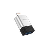 XO Adapter USB na Lightning 8-pin NB186 OTG srebrni