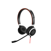 Jabra EVOLVE 40 UC Stereo USB Headband, Noise cancelling, USB and 3.5 jack connectivity, with mute-button and volume control on the cord, Busylight , Discret boomarm (6399-829-209)
