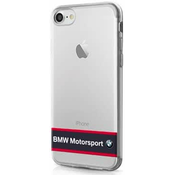 BMW - Apple iPhone 7/8 Motorsport edition Hardcase - Transparent / Black (BMHCP7TRHNA)