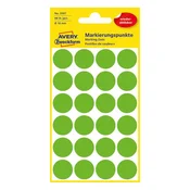 Avery Zweckform okrogle markirne etikete 3597, fi 18 mm, zelene, odstranljive