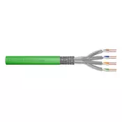 Digitus Inštalacijski kabel DIGITUS cat.8.2, S/FTP, Dca, AWG 22/1, LSOH, 100m, zelen