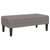Vidaxl klop z blazino Taupe 113 x 57 x 39 cm blago