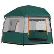 Homestar Kamp šotor 350x350x205 cm zelene barve