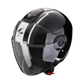 Scorpion EXO-CITY II VEL otvorena motociklisticka kaciga metalik crno-bijela rasprodaja