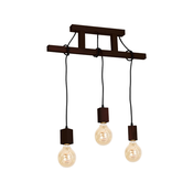 Luster na šipci JACK 3xE27/40W/230V braon drvo