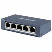 HIKVISION prekidač DS-3E0505-E/ 5x portova/ 10/100/1000 Mbps RJ45 portova/ 10 Gbps/ napajanje 5 VDC