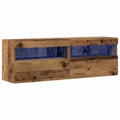 Vidaxl TV stenska omara 2 szt. Star les 60 x 30 x 40 cm Konstruiran les