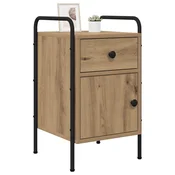 vidaXL Nočna omarica Artisan hrast 35 x 36,5 x 61 cm Inženirski les
