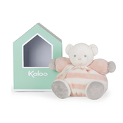 Plišani medo BeBe Pastel Chubby Kaloo 25 cm u boji krem/breskva u poklon-kutiji za najmladu djecu