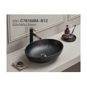 Kimic oval 52 Gold Black