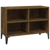 TV ormaric s metalnim nogama dimljeni hrast 69,5 x 30 x 50 cm