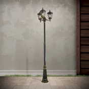 ORION Stubno svjetlo Puchberg, 3 žarulje, 255 cm, crna i zlatna - Anticki - crno-zlatna, dimno siva - Metal