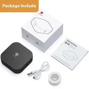 KJB Prenosni Bluetooth termični tiskalnik nalepk Q30, črn