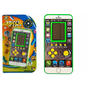 slomart LEAN TOYS Elektronska igra Tetris v obliki mobilnega telefona, zelena