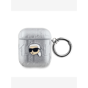 Karl Lagerfeld AirPods 1/2 Ovitek Srebrna