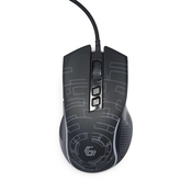 Gembird USB LED gaming mouse, black