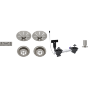 Blanco pribor SATIN PLATINUM InFino set 2x3,5 za dve koriti (skodelice, InFino okrasne rozete, C-prelivni prelivni set), z daljincem okrogel dvigalnik SATIN PLATINUM